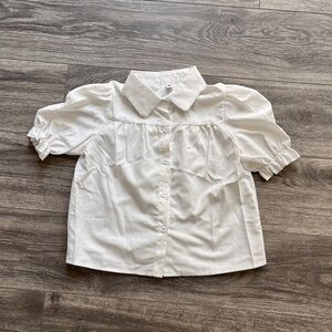 NWOT Girly Button-Down Top